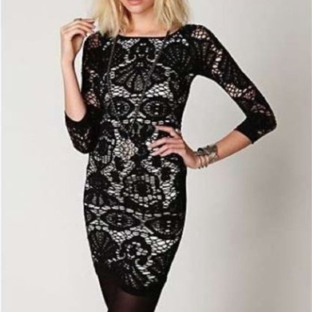 Free People Intimately Medallion Bodycon Dress